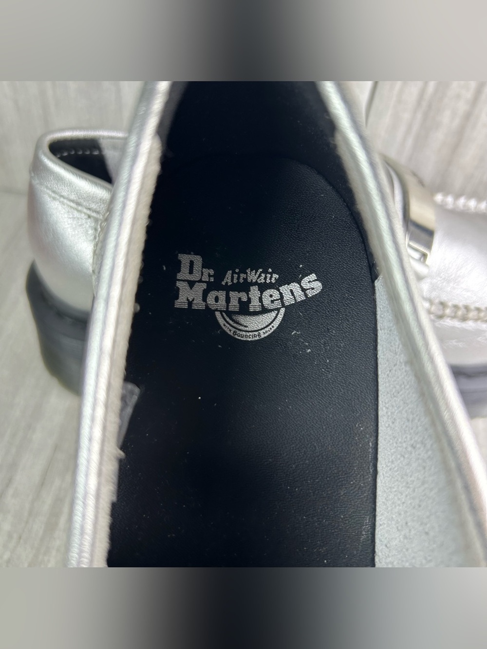 NEW Dr. Martens Docs Penton II Quad Platform Loafer Shoe Silver Women’s Size 7 - Picture 10 of 11